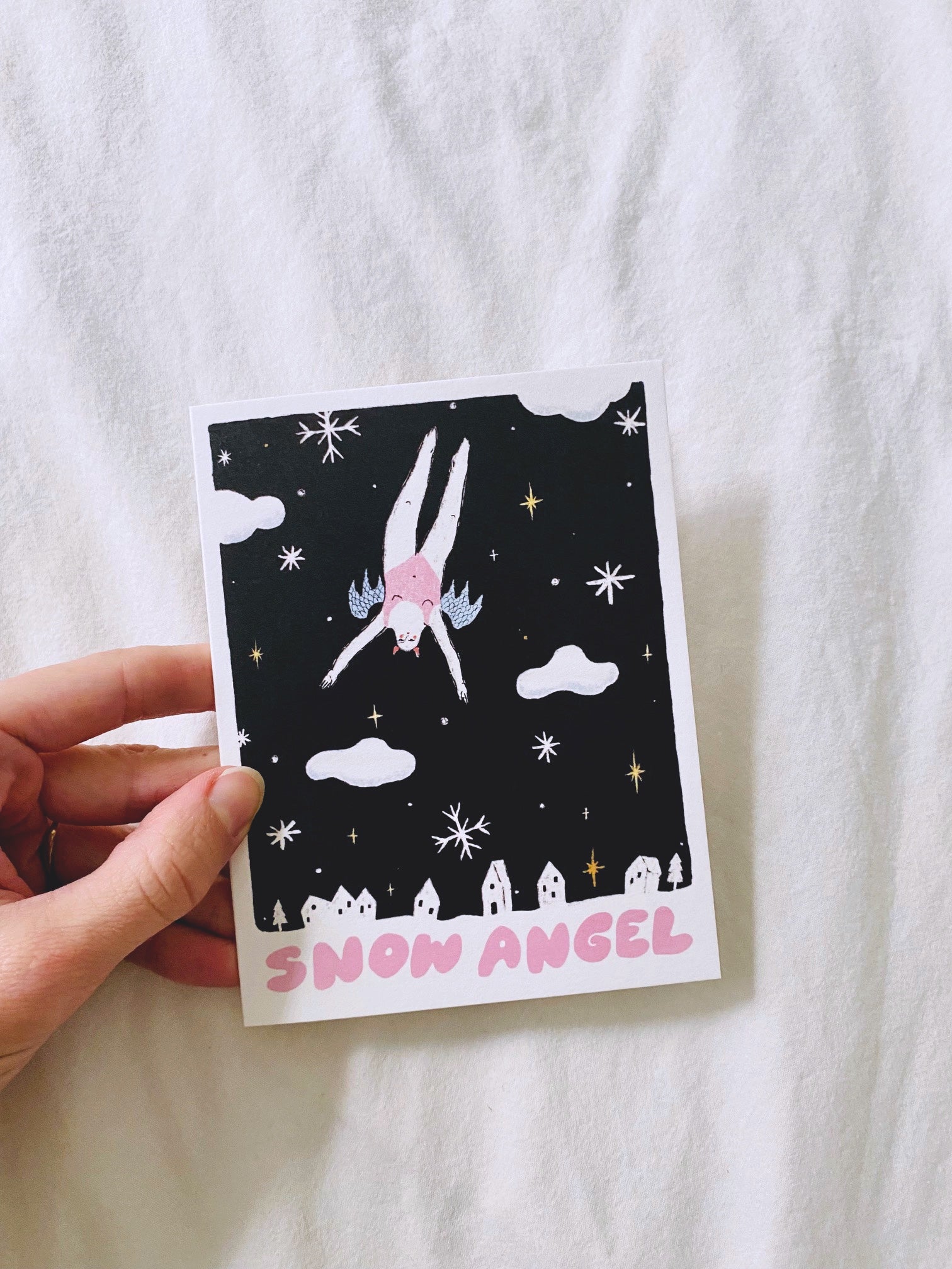 Snow Angel Greeting Card