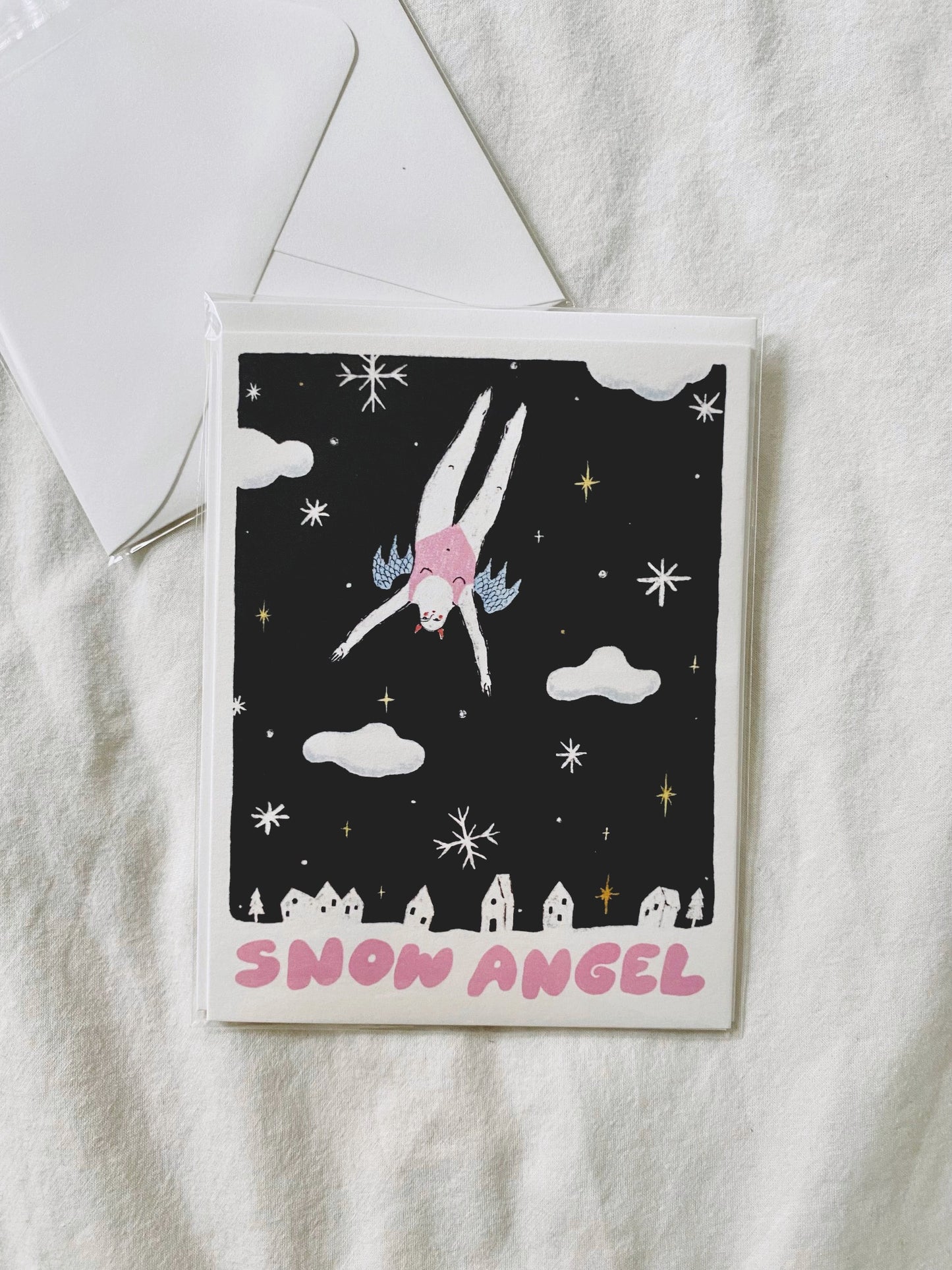 Snow Angel Greeting Card
