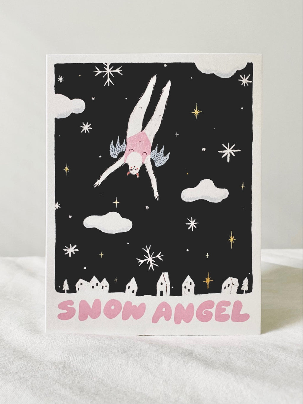 Snow Angel Greeting Card