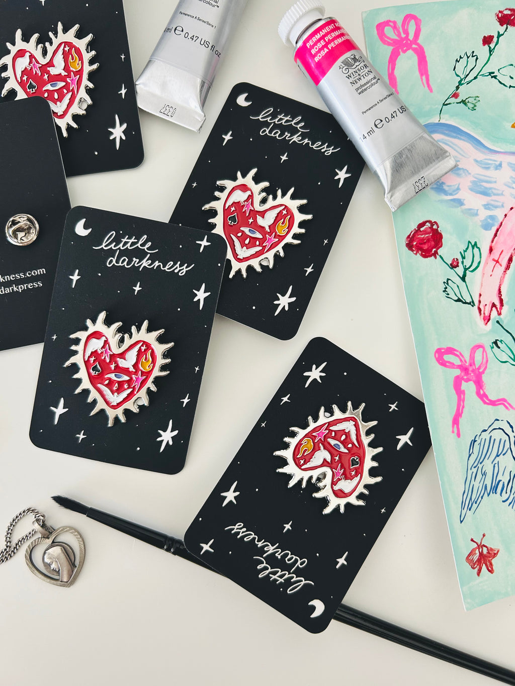 Sacred Heart Enamel Pin
