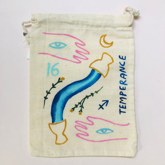 Temperance Painted Tarot Bag