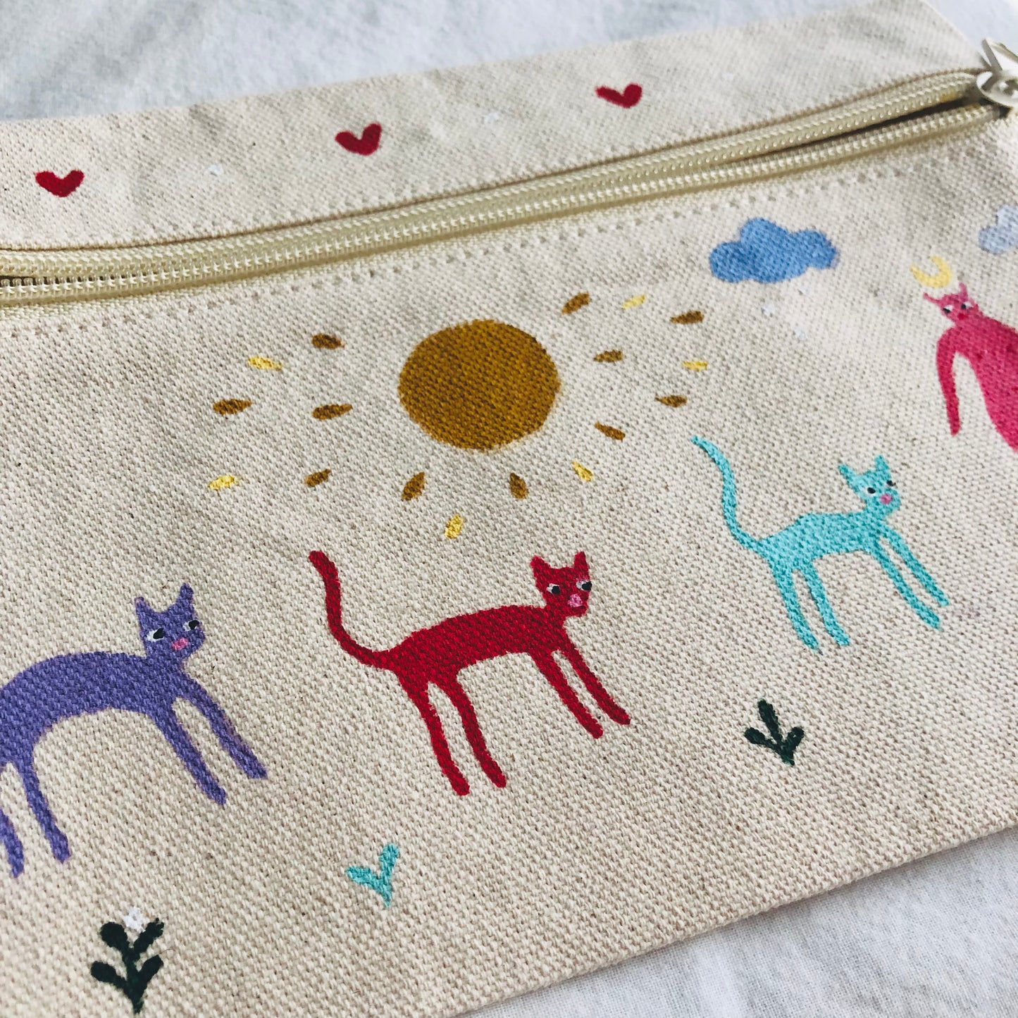 Lilith Leading the Kittens to Heaven Canvas Pouch