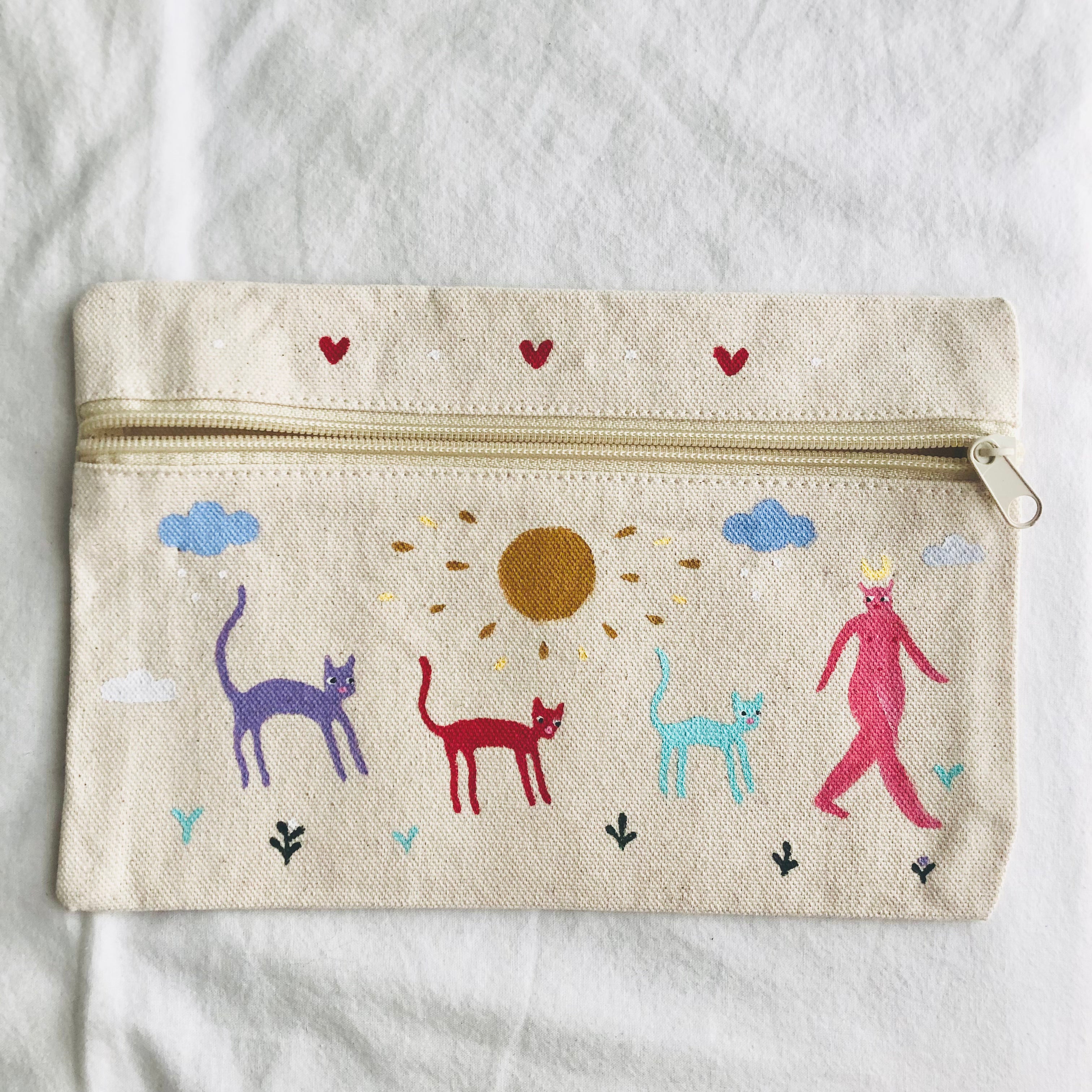Lilith Leading the Kittens to Heaven Canvas Pouch
