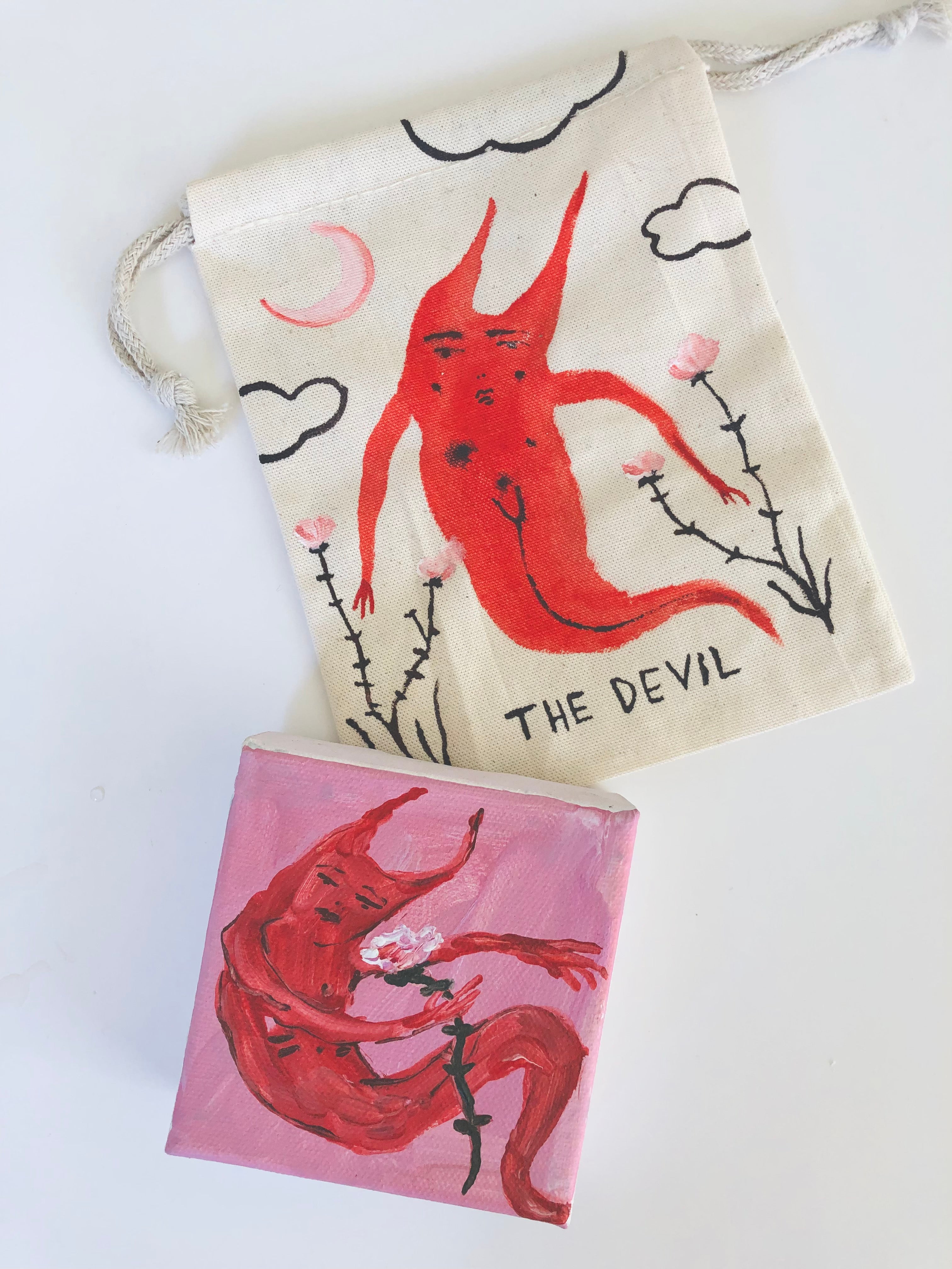 Lil’ Devil mini painting & pouch set 