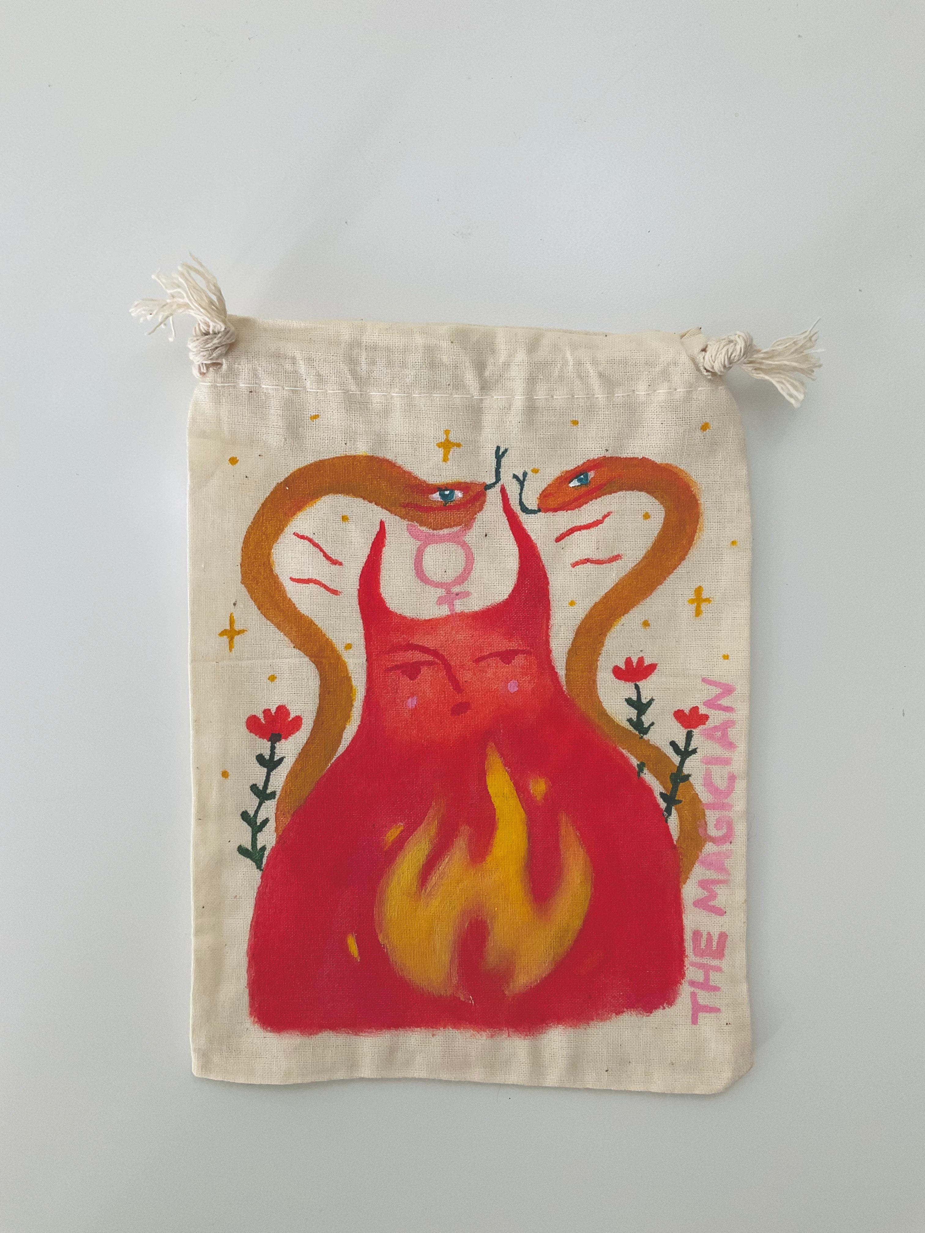 The Magician Painted Tarot Bag
