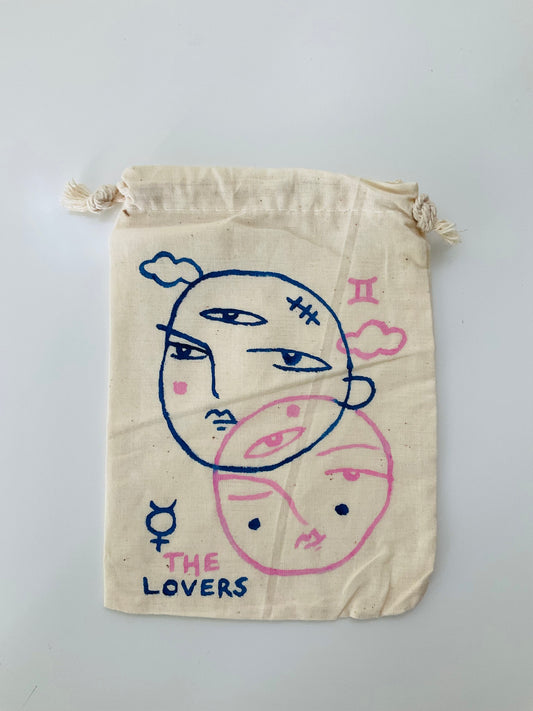 The Lovers Painted Tarot Bag