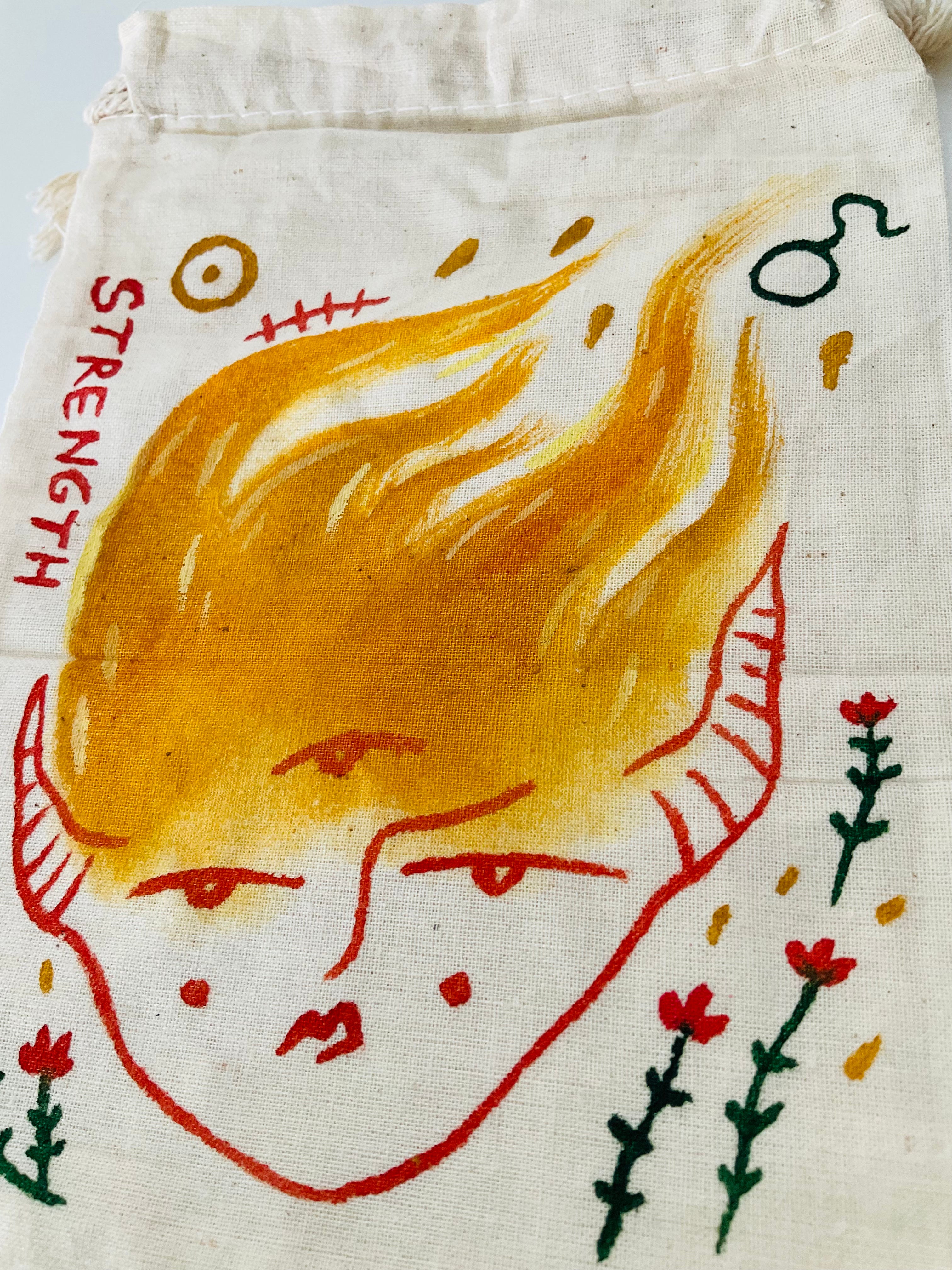 Strength Painted Tarot Bag