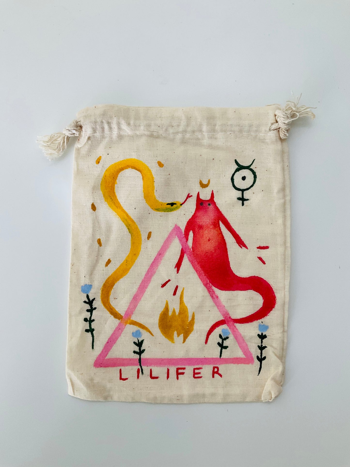 Lilifer Painted Tarot Bag