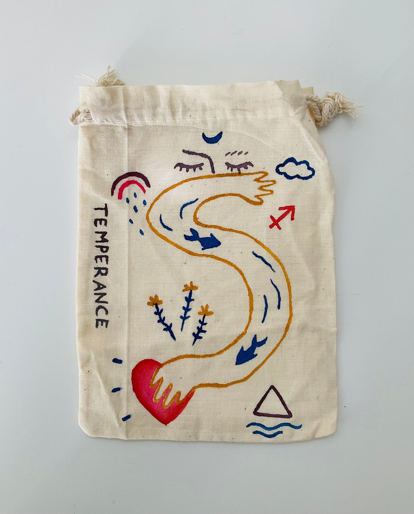Temperance Painted Tarot Bag
