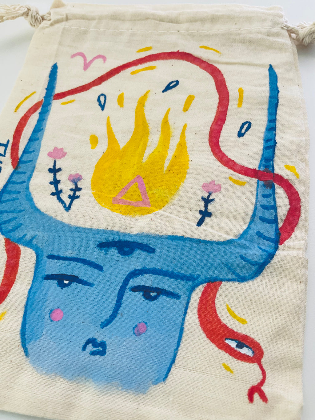 The Emperor Painted Tarot Bag