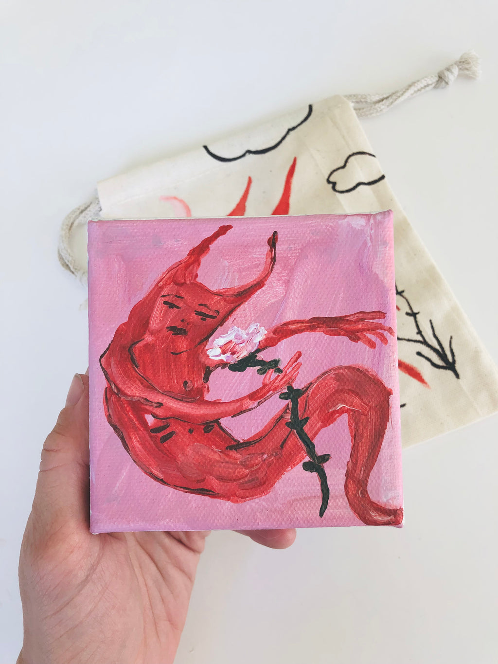 Lil’ Devil mini painting & pouch set 