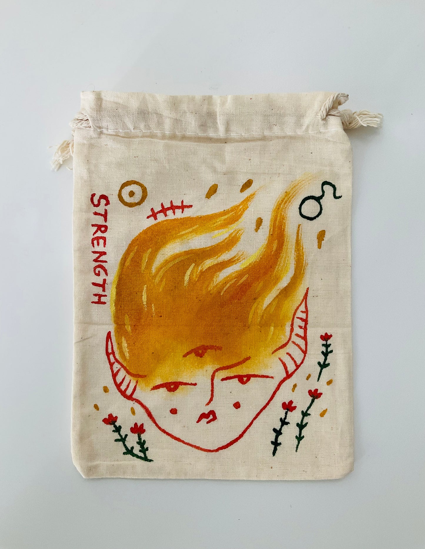 Strength Painted Tarot Bag