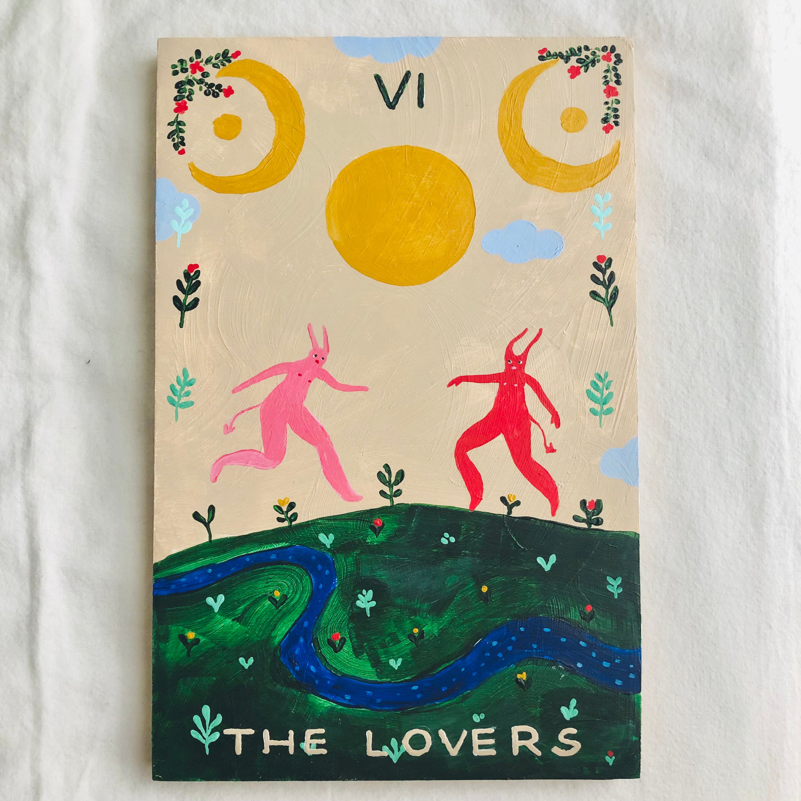 The Lovers Painting