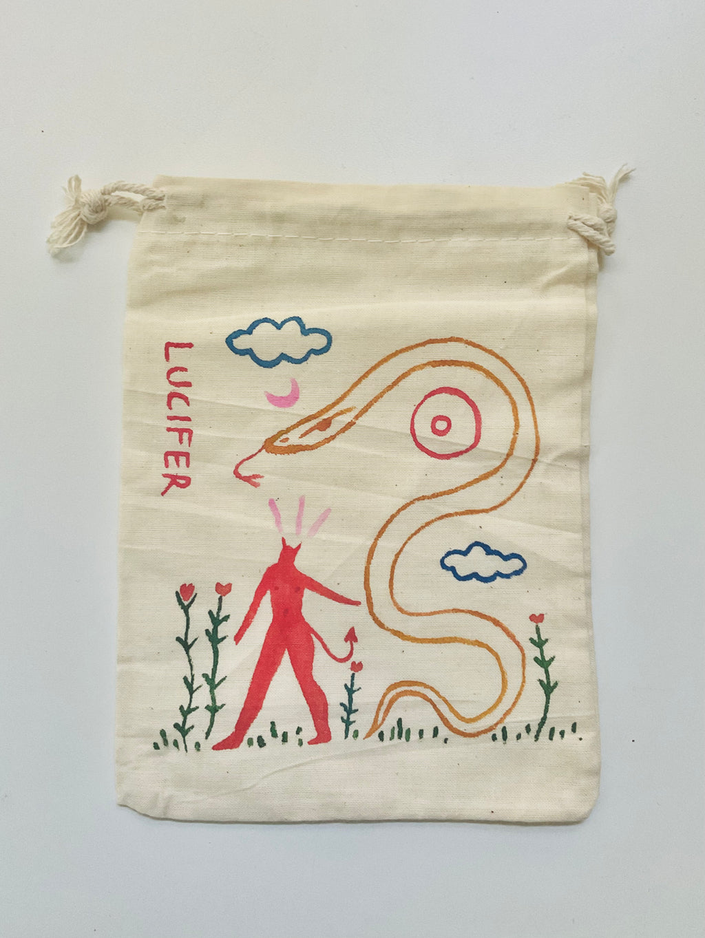Lucifer Painted Tarot Bag