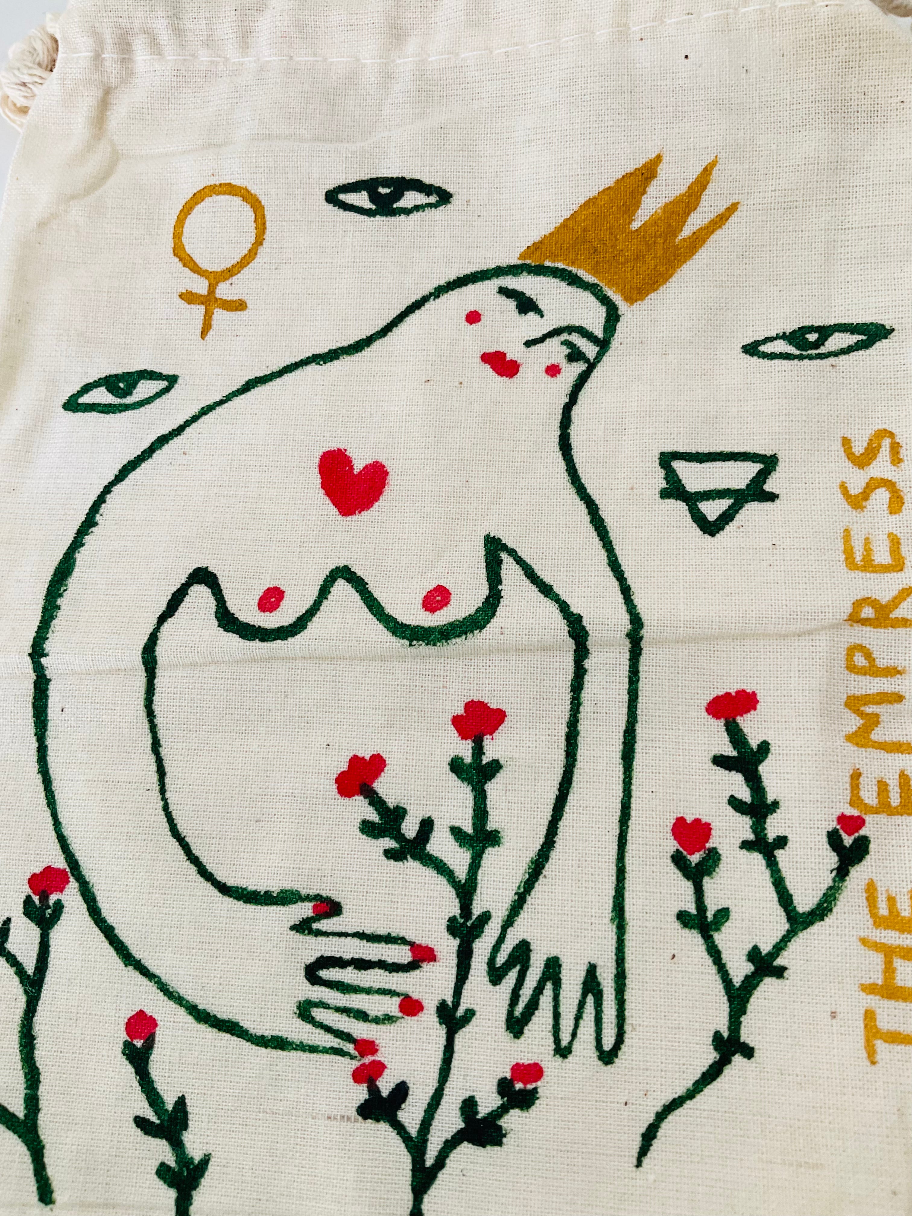 The Empress Painted Tarot Bag
