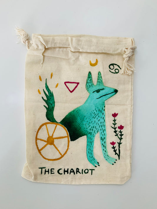 The Chariot Painted Tarot Bag