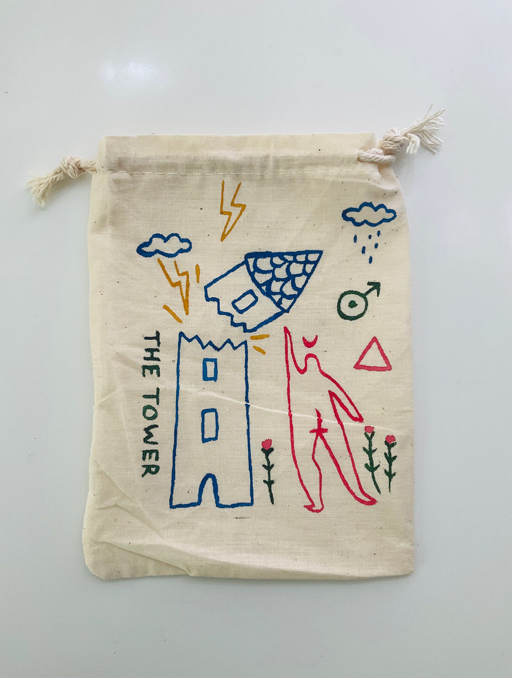 The Tower Painted Tarot Bag