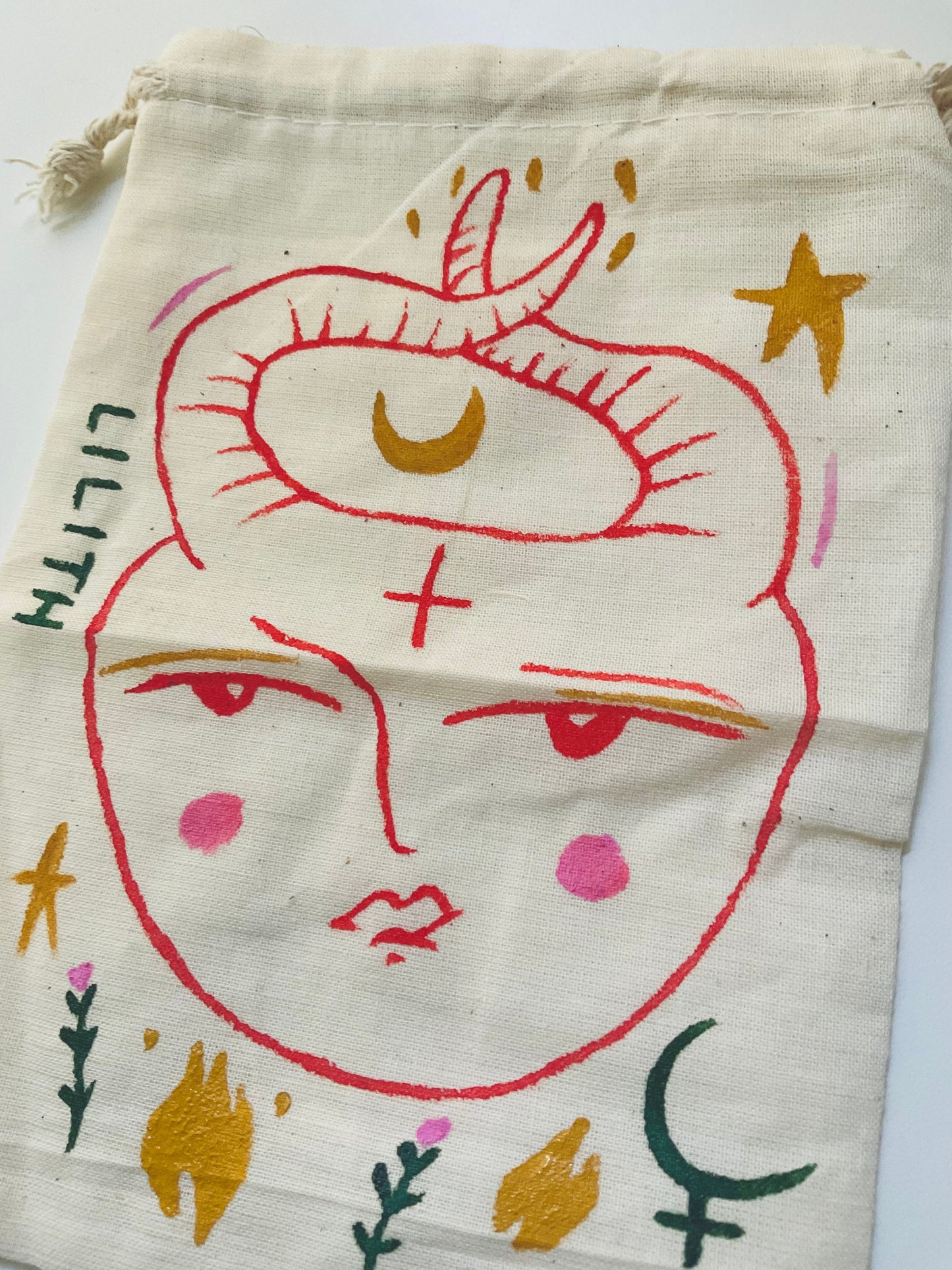 Lilith Painted Tarot Bag