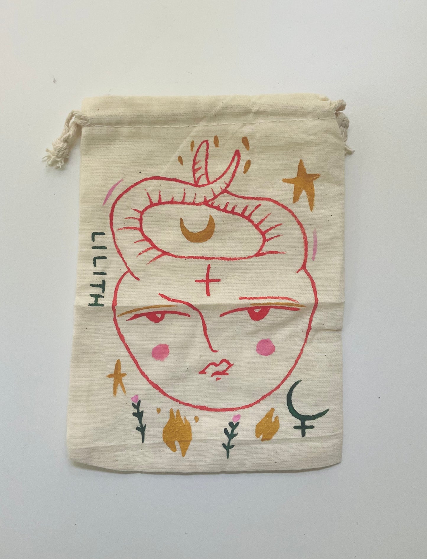Lilith Painted Tarot Bag